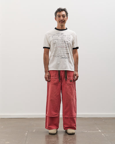 Kapital Canvas W-Knee EASY Baggy Pants, CALIFORNIA R