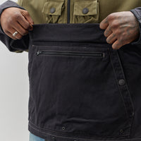 Kapital Unisex Chino 2Tone Nickel 6 Anorak, Khaki Black