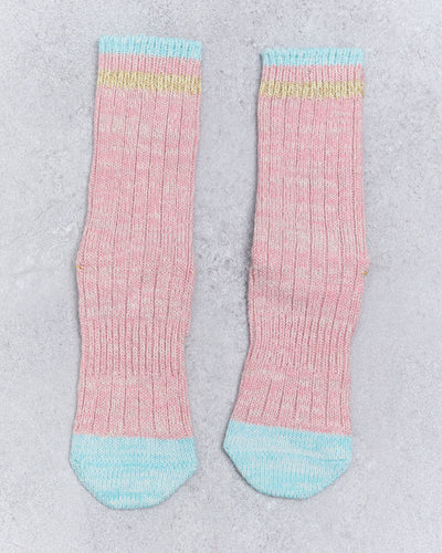 Kapital 60 Yarns Grandrelle Ivy Smilie Socks, Pink