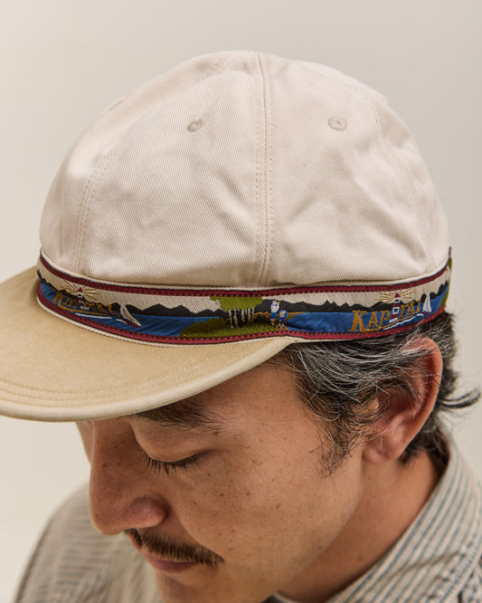 Kapital Chino Brimfield Cap, Guiding Light, Ecruxbe