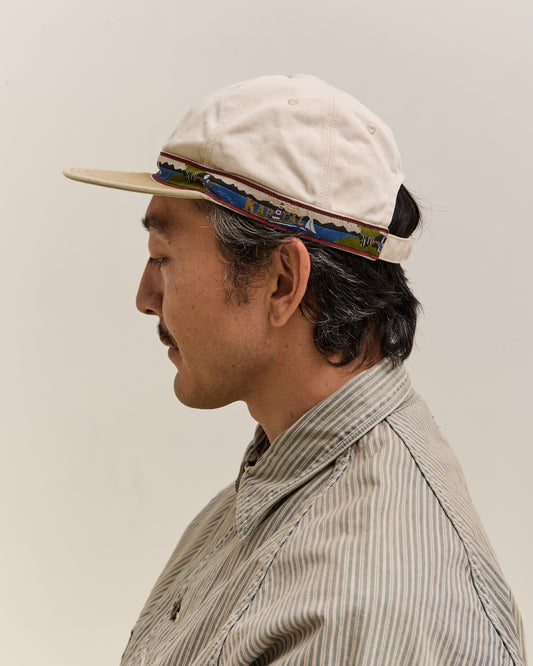 Kapital Chino Brimfield Cap, Guiding Light, Ecruxbe