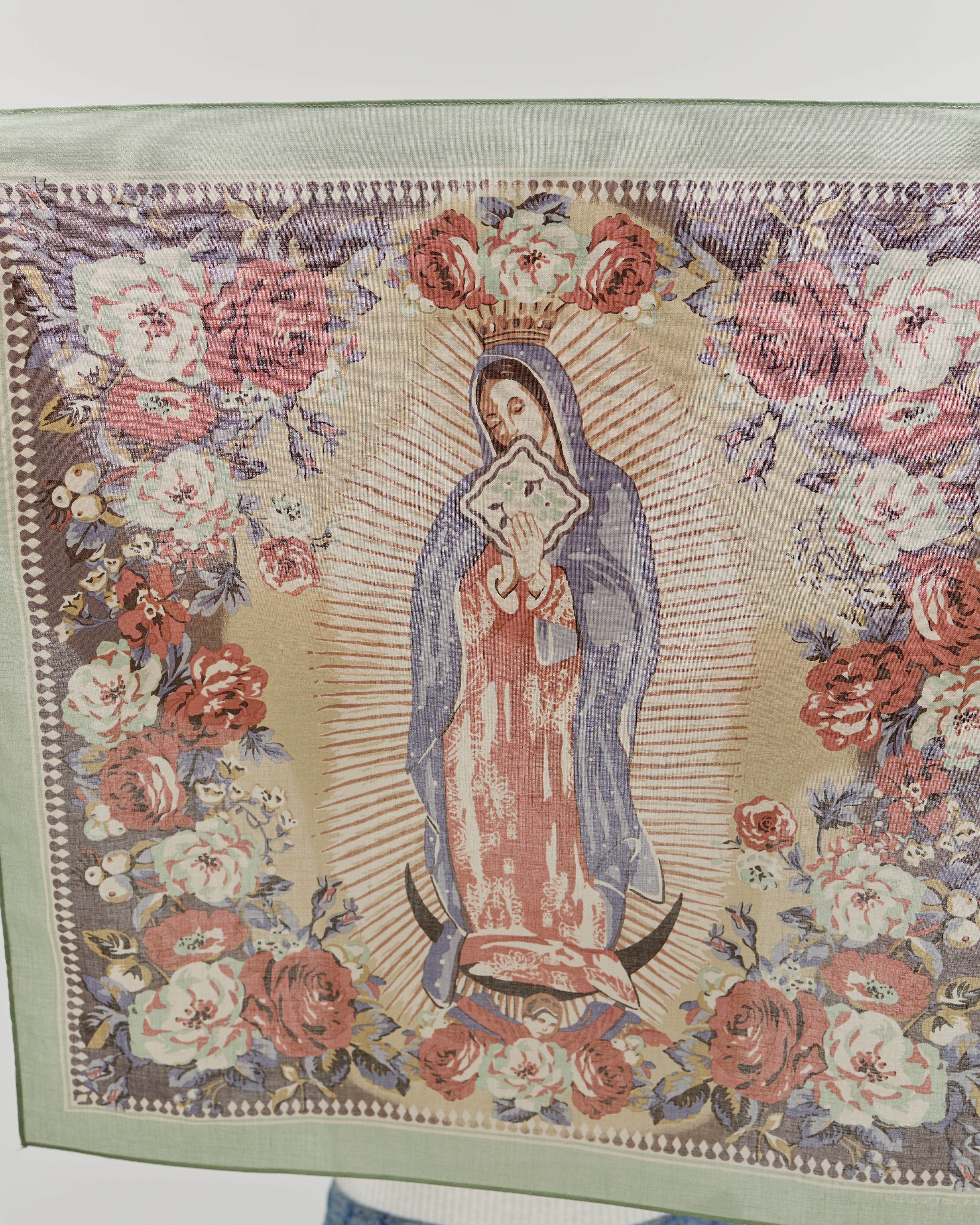 Kapital Color Bandana, Mint Peckish Maria – Glasswing