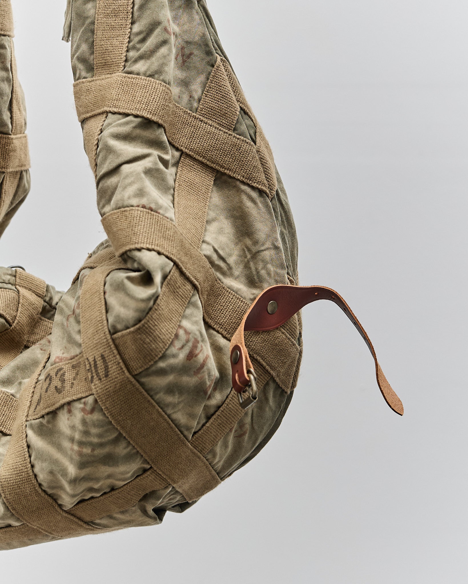 Kapital Cotton Leather Prisoner-Craft Tattersall Snufkin Bag