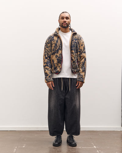 Kapital Damascus Fleece Zip Blouson, Virgin Maria, Beige