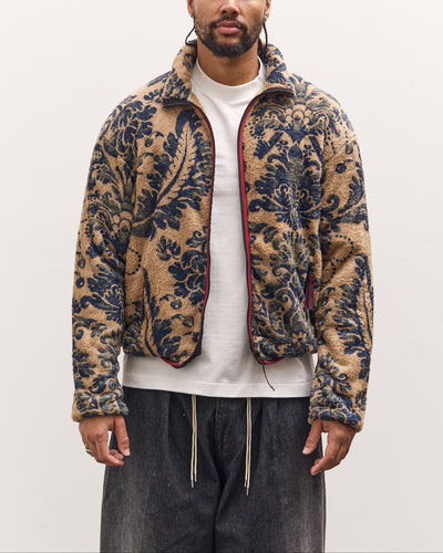 Kapital Damascus Fleece Zip Blouson, Virgin Maria, Beige