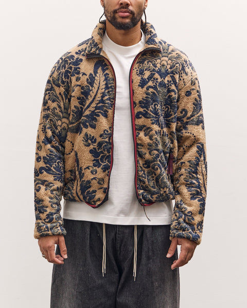 Kapital Damascus Fleece Zip Blouson, Virgin Maria, Beige – Glasswing