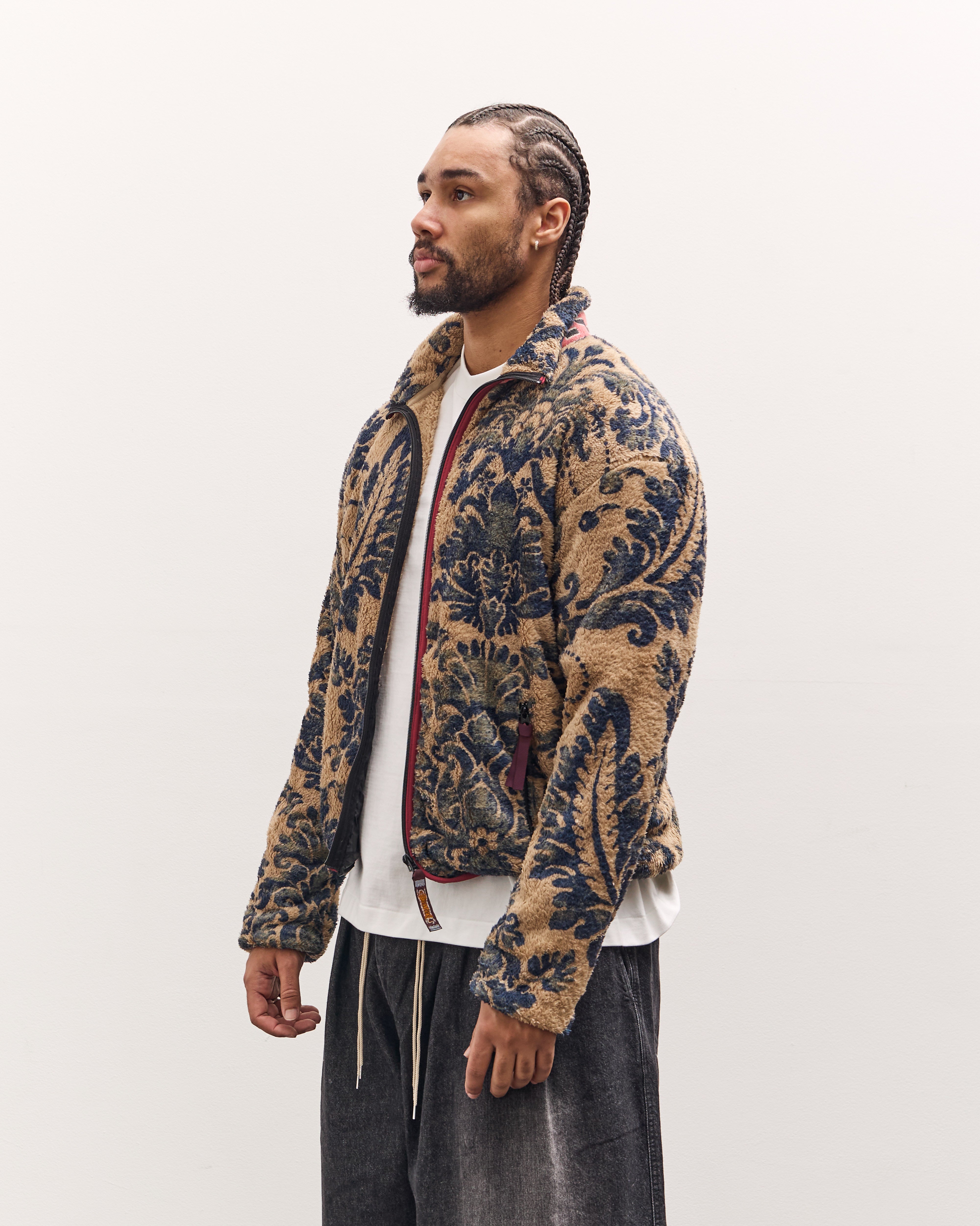 Kapital Damascus Fleece Zip Blouson, Virgin Maria, Beige – Glasswing