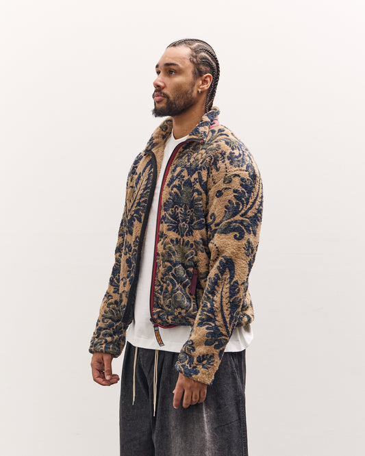 Kapital Damascus Fleece Zip Blouson, Virgin Maria, Beige