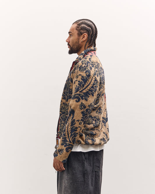 Kapital Damascus Fleece Zip Blouson, Virgin Maria, Beige