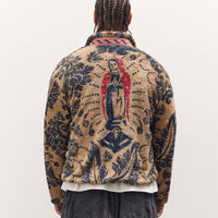 Kapital Damascus Fleece Zip Blouson, Virgin Maria, Beige