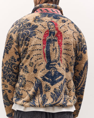 Kapital Damascus Fleece Zip Blouson, Virgin Maria, Beige