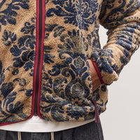 Kapital Damascus Fleece Zip Blouson, Virgin Maria, Beige