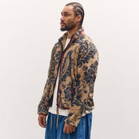 Kapital Damask Fleece Zip, Beige