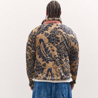 Kapital Damask Fleece Zip, Beige