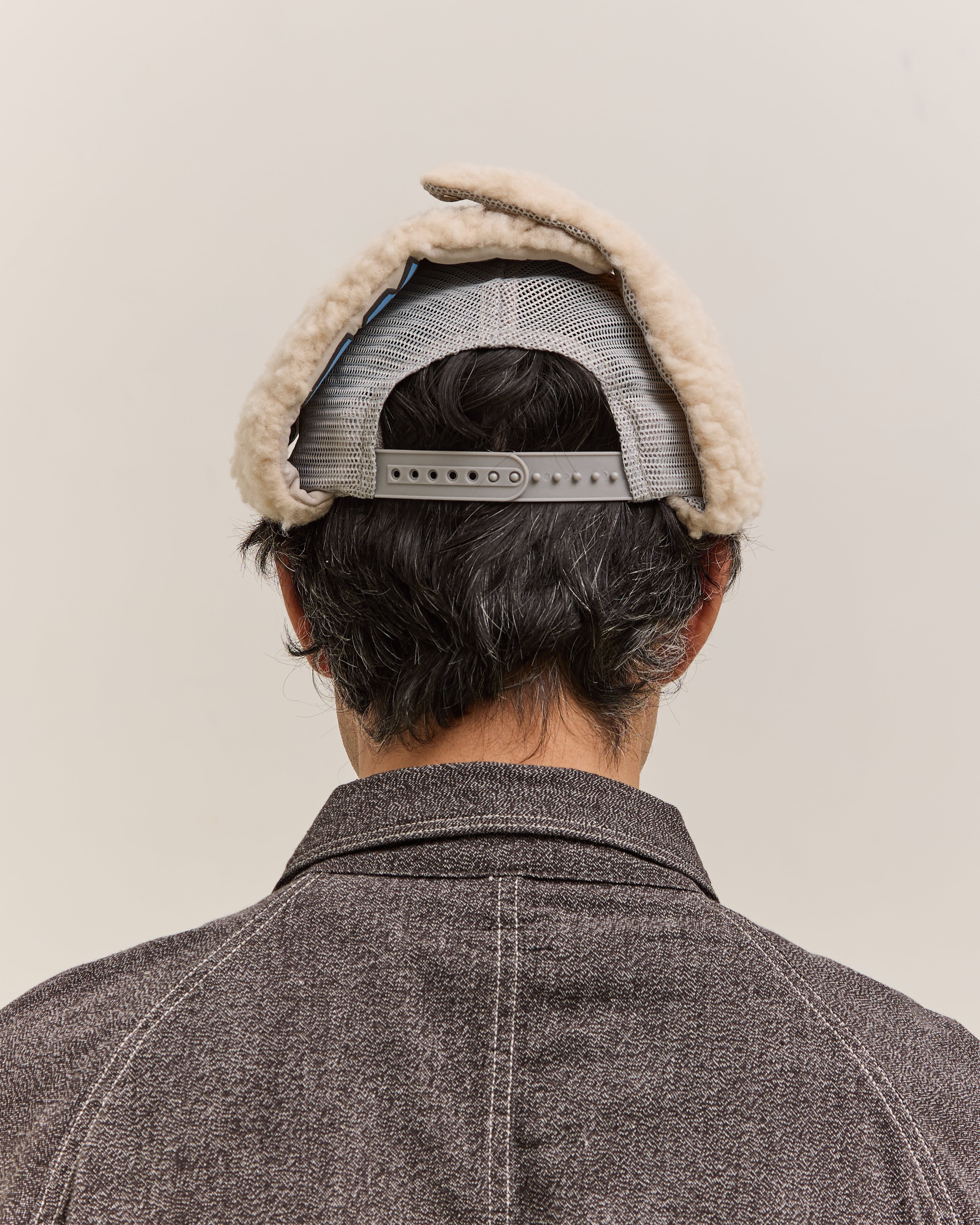 Kapital Denim Repair Service Lumber Trucker Cap, Gryxblk – Glasswing