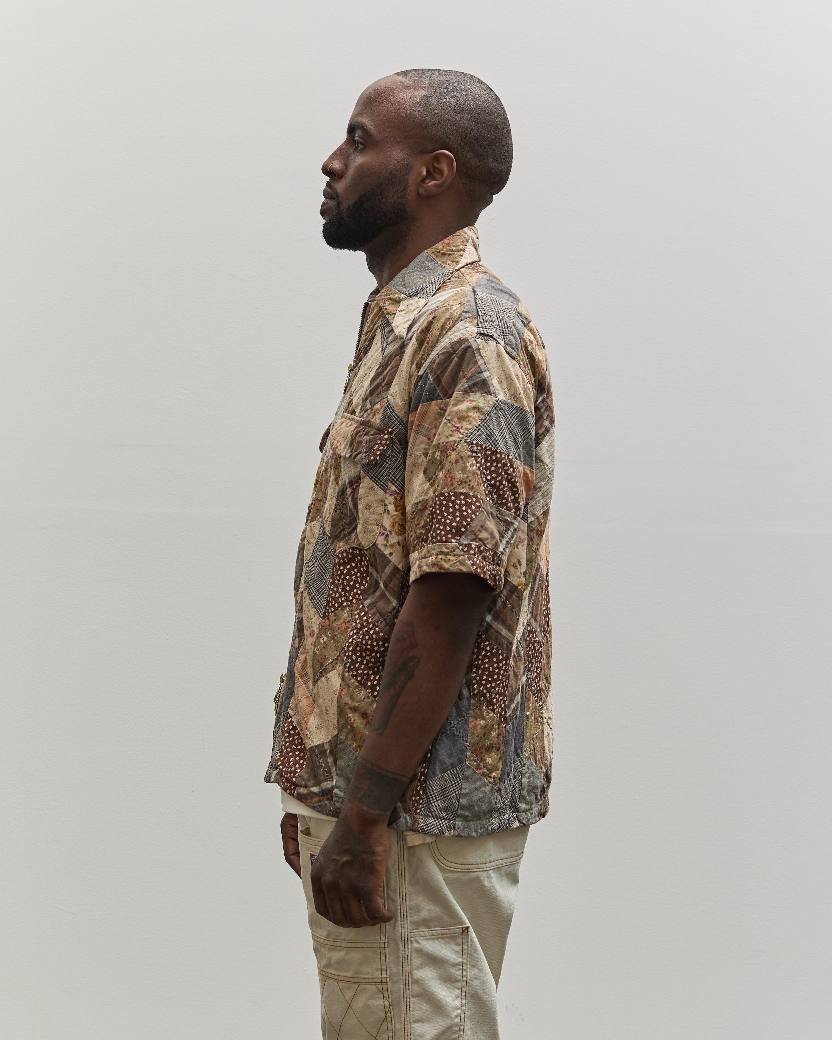 トップス Botanical Embroidery Open-Collared Shirt ANDERSSON BELL Flower Mushroom Embroidery Open Collar Shirt