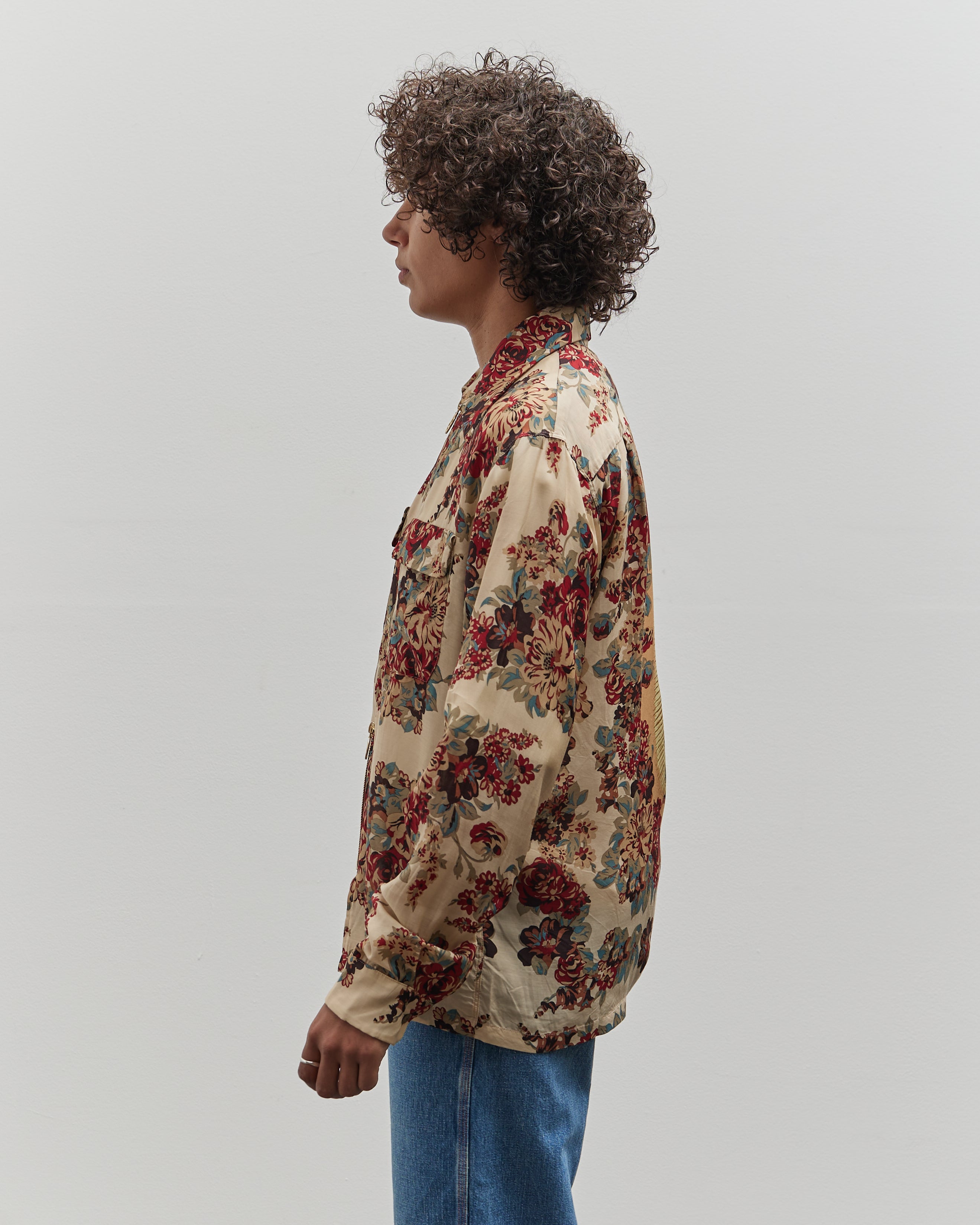 Kapital Drizzle Open Collar Shirt, Ecru Champetre Maria – Glasswing