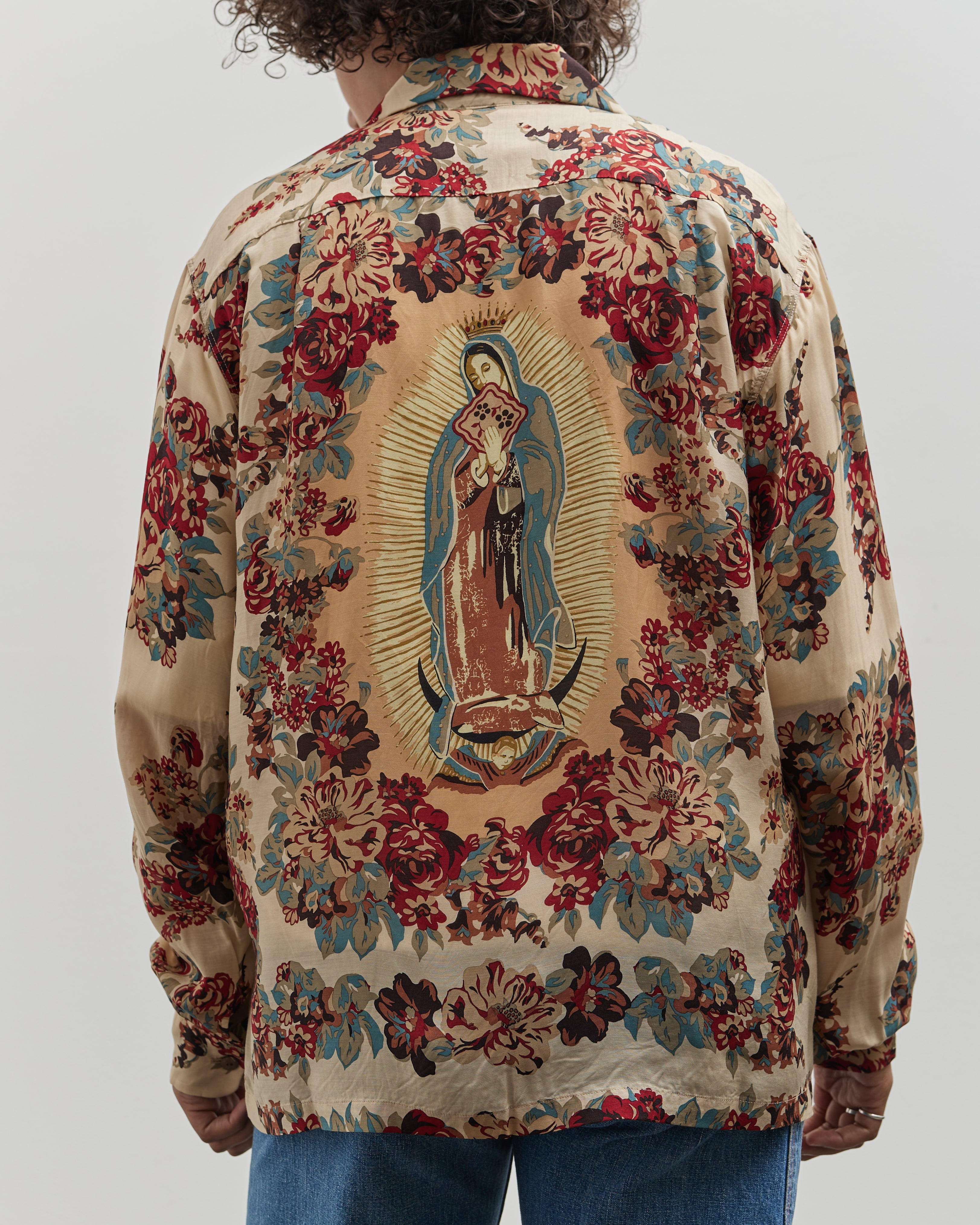 Kapital Drizzle Open Collar Shirt, Ecru Champetre Maria – Glasswing