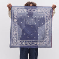 Kapital Escargot Flower Bandana, 30x30, Purple