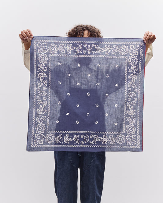 Kapital Escargot Flower Bandana, 30x30, Purple