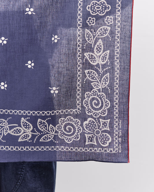Kapital Escargot Flower Bandana, 30x30, Purple