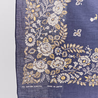 Kapital Fastcolor Selvedge Bandana, Churchill Garden Large, Purple
