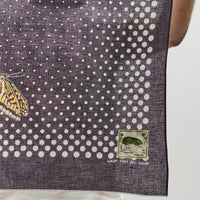 Kapital Fastcolor Selvedge Bandana (Coco Swallowtail), Black