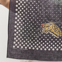Kapital Fastcolor Selvedge Bandana (Coco Swallowtail), Black