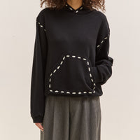 Kapital Fleece Marionette Hoodie, Black