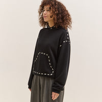 Kapital Fleece Marionette Hoodie, Black