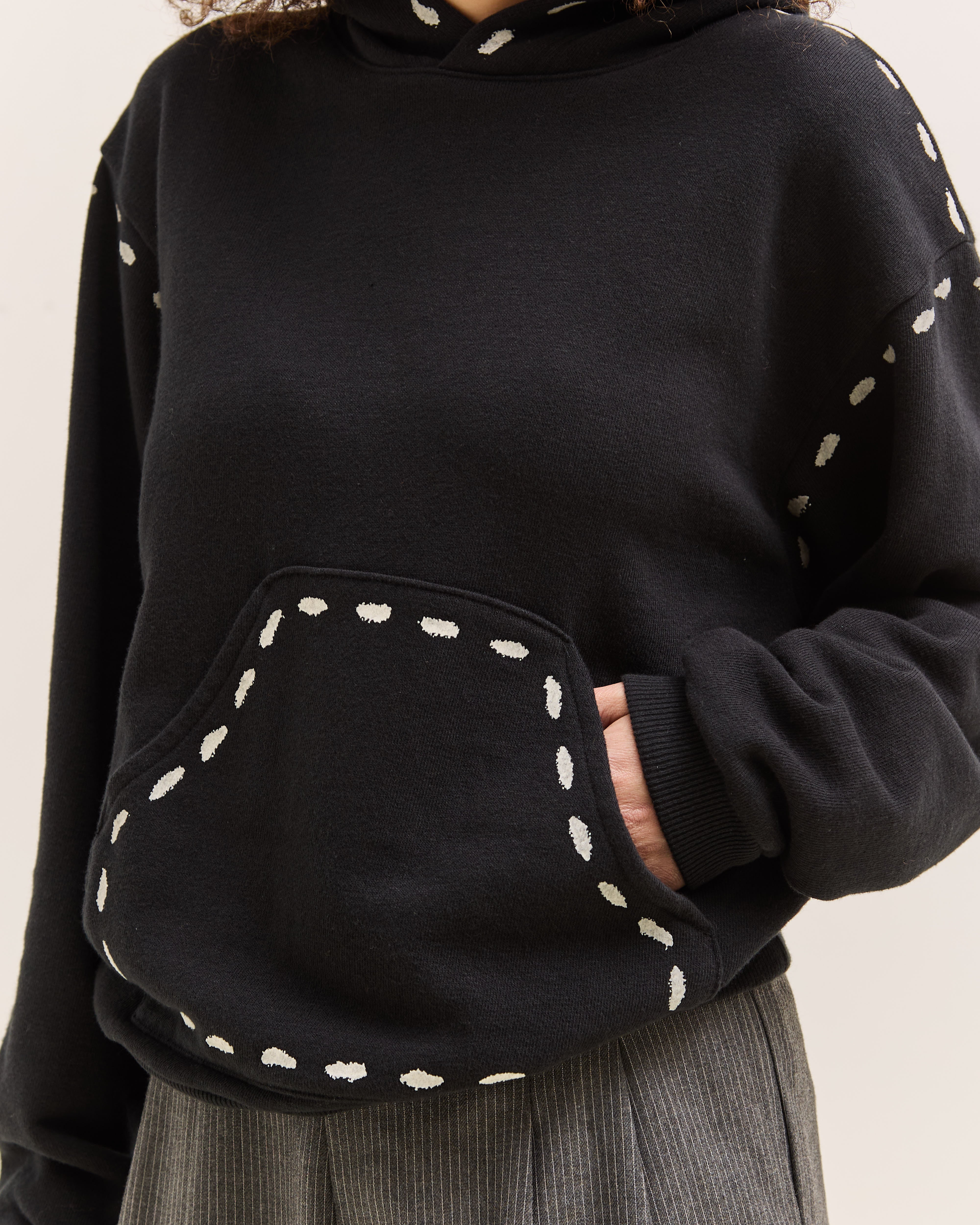 Fleece Marionette Hoodie, Black – Glasswing