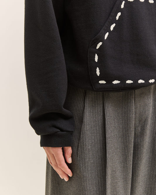 Kapital Fleece Marionette Hoodie, Black