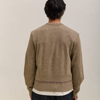 Kapital Fly Goose Wool Crew Neck Sweater Unisex, Beige