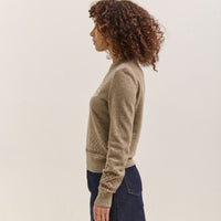 Kapital Fly Goose Wool Crew Neck Sweater, Beige