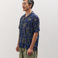 Kapital French Cloth Linen GUIDING LIGHT RAVEN-dye Aloha Shirt, IDG