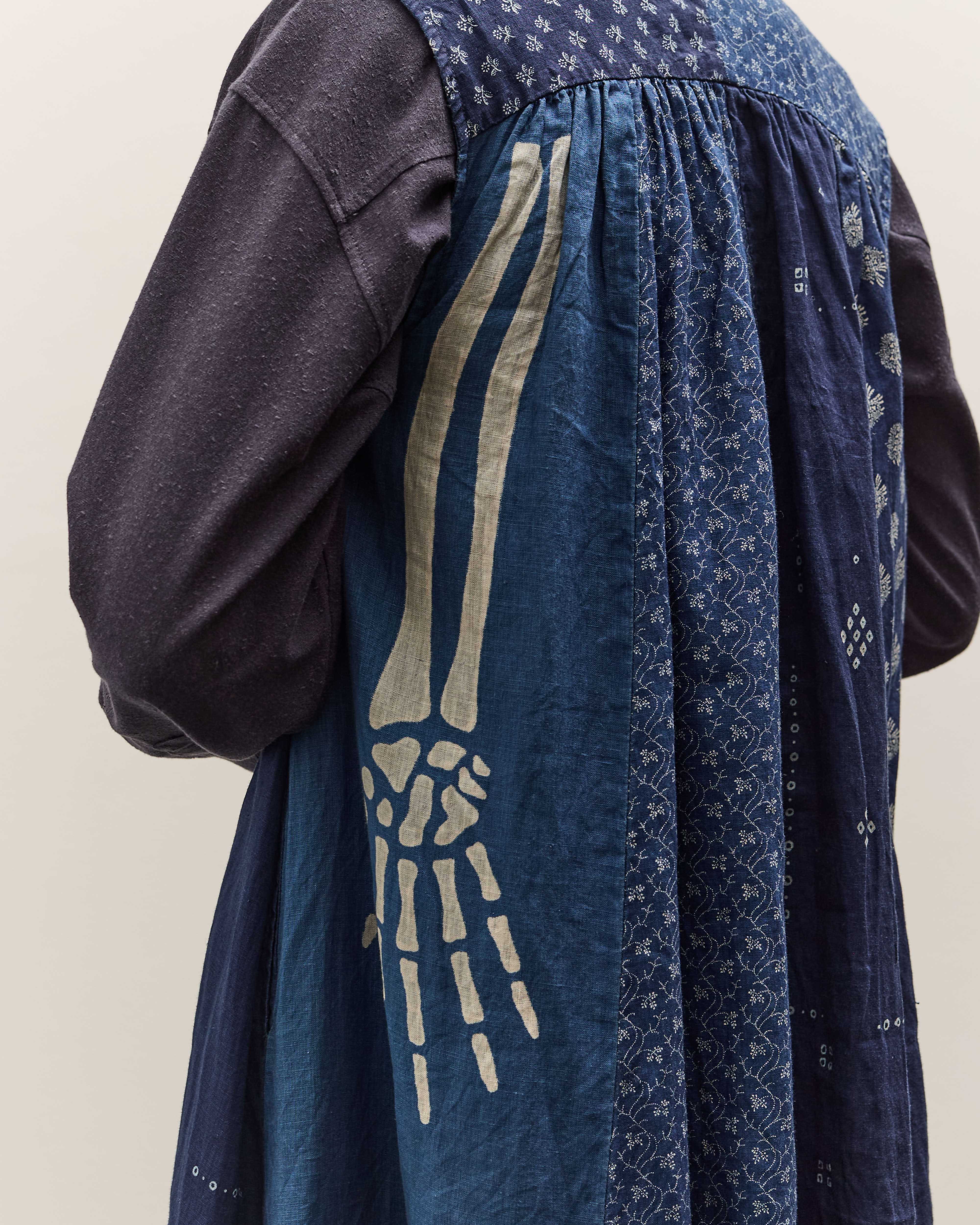 Kapital French Linen LAMP Dress (BONE), IDG – Glasswing