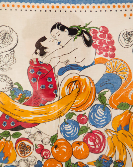 Kapital Fruit Shunga Bandana, Blue