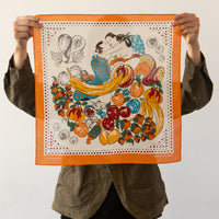 Kapital Fruit Shunga Bandana, Orange