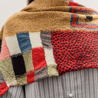 Kapital Fulling Wool Scarf Village Gabbeh, Red