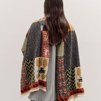 Kapital Fulling Wool Scarf Village Gabbeh, Red