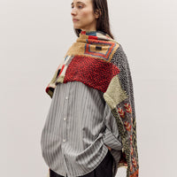 Kapital Fulling Wool Scarf Village Gabbeh, Red