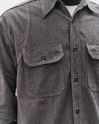 Kapital Grandrelle 2TONES BONE Patch Ventilator Workshirt, Charcoal