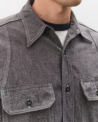 Kapital Grandrelle 2TONES BONE Patch Ventilator Workshirt, Charcoal