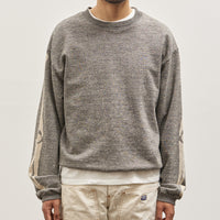 Kapital Grandrelle Fleece Knit BIG crew SWT, Charcoal