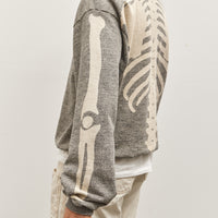 Kapital Grandrelle Fleece Knit BIG crew SWT, Charcoal