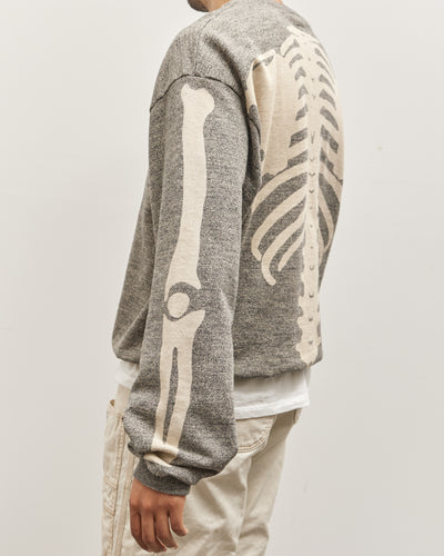 Kapital Grandrelle Fleece Knit BIG crew SWT, Charcoal