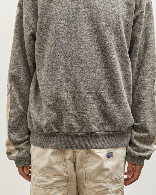 Kapital Grandrelle Fleece Knit BIG crew SWT, Charcoal