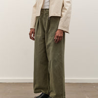 Kapital Herringbone FATIGUE Baggy Pants, Khaki