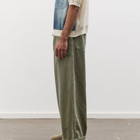 Kapital Herringbone FATIGUE Baggy Pants, Khaki