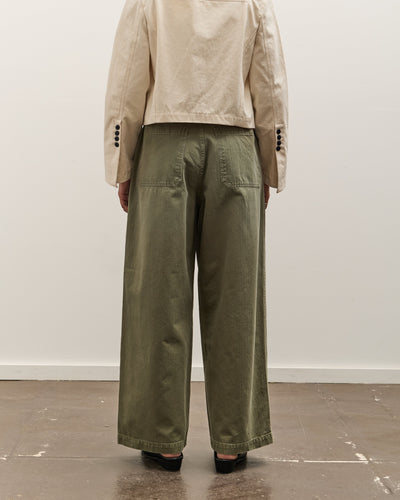 Kapital Herringbone FATIGUE Baggy Pants, Khaki